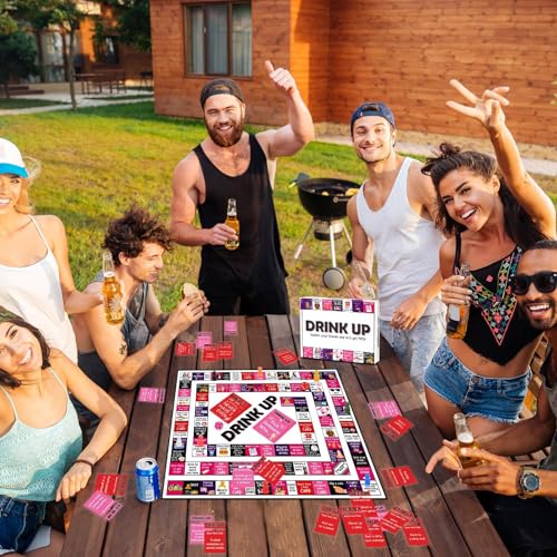Drinking Board Games para adultos con tapete de goma miniatura 6