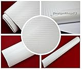 4D Carbon Folie glänzend 5,9€/m² 4D Carbon Folie - WEISS 4D - 200 x 152 cm Auto Folie BLASENFREI selbstklebend flexibel Lackschutz Folie Deko Folie folieren Car Wrappig