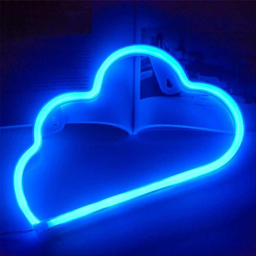 Cloud Shaped Neon Signs, Led Neon Light, Cloud Wall Light Studio Kids Room Living Room Wedding Party (Blue)