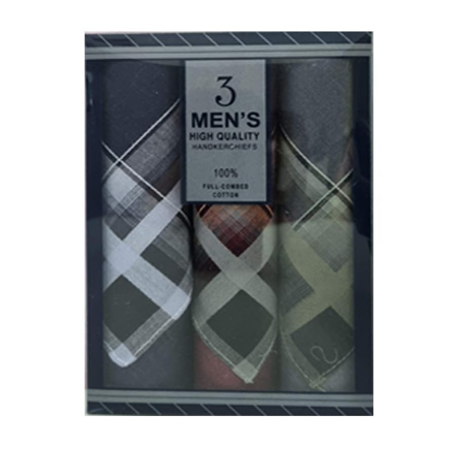 Lenço Bolso Terno Social Masculino Tecido Algodão Kit 3 Unidades