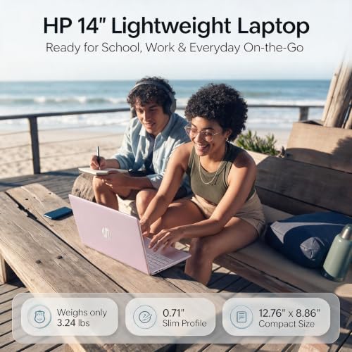 Image of HP 14-inch Laptop Ultra Light - 1-Y Office 365, Long Battery Life, Wi-Fi 6