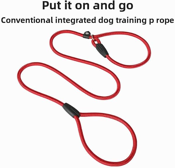 Heavy Duty Dog Leash for Large Dogs Nylon Training Leash Long Handle Short Handle Adjustable Length 125–190CM Black 1 PCS - 3