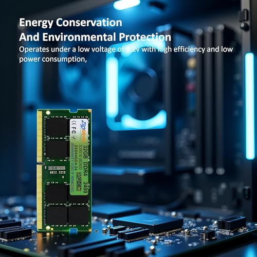 Image of 32GB DDR4 2400MHz Laptop /Notebook RAM (Memory) SO-DIMM | Non-ECC-Un-Buffered| PC4-19200 |CL-17 | (2Rx 8 Dual Rank) 3 Years Warranty (Made in India)