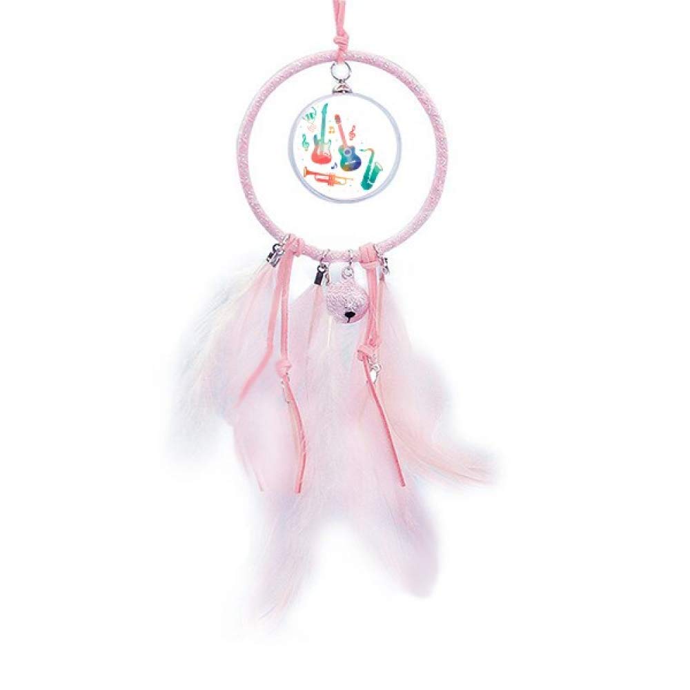 Atrapasueños con campana pequeña que emite un sonido relajante con el viento