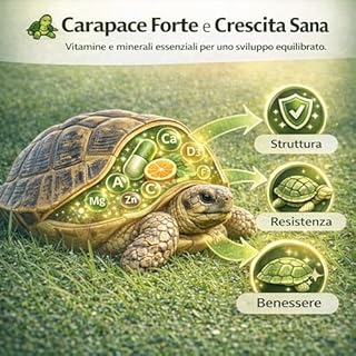 AGRI-CULTURA® | Mangime Completo per Tartarughe di Terra【500g】 | Cibo in Pellet ad Alta Digeribilità | Ricco di Vitamine e Minerali per Carapace Forte e Crescita Sana.