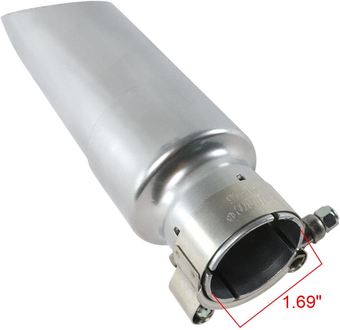 Exhaust Muffler Pipe Compatible with 2017-2021 Rebel CMX 500 CMX500 Steel(Silver)