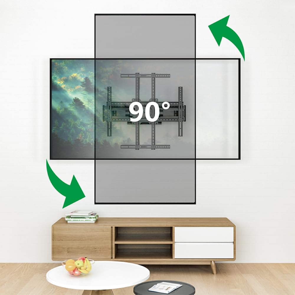 TiTon Double 80 cm TV-Wandhalterung, schwenken neigen rotierbar, 80kg VESA max.600x400