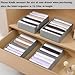 Coorganisers 4 Packs T-shirt Drawer Organizers for Clothing,8 Grids Compartment Wardrobe Storage Box, Washable Clothes Organizer for Folded Clothes, Legging, Silk Scarve