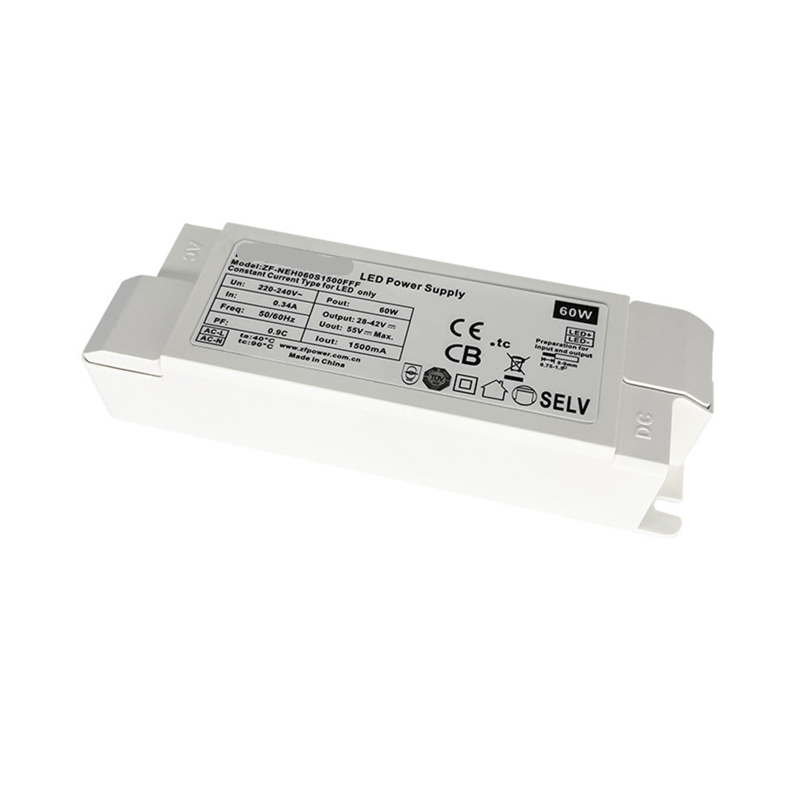 Alimentation du lecteur LED sans scintillement et isolation P élevée de sécurité