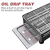 Tragbarer Gasgrill Camping Grill Set mit Grill pan BBQ Netz Mit einem Clip Eisenstock - Tragbare Grills mit Koffer