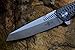 TwoSun Knife TS16 Black G10 Handle Folding Knife D2 blade, Ceramic Ball Bearing Flipper Fast Open, Pocket Survival Knife with clip