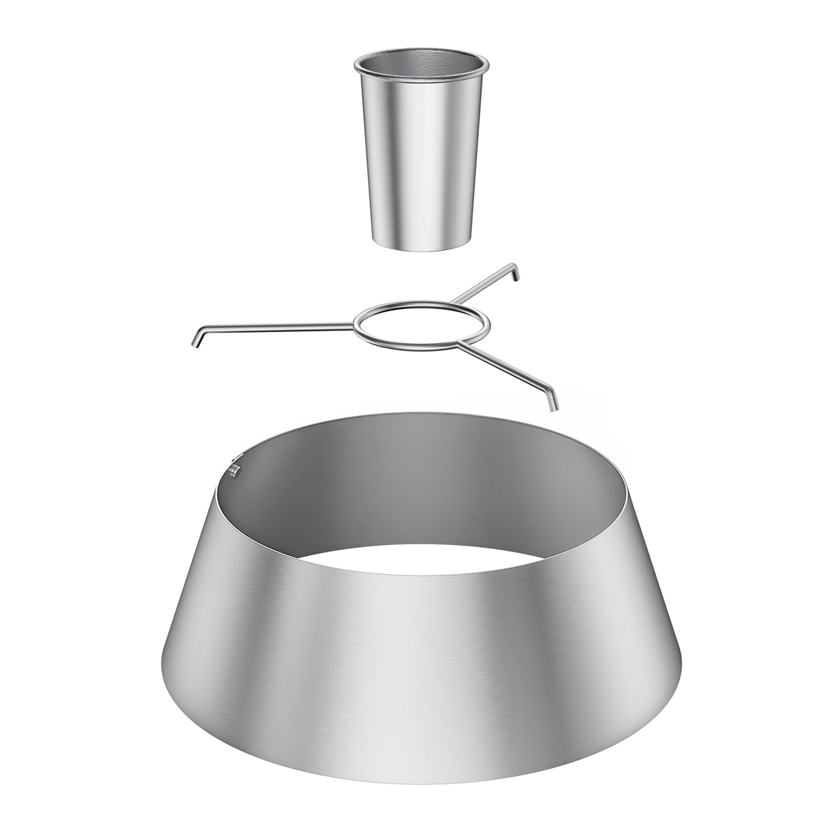 Onlyfire Paniers à Charbon de Bois Acier Inoxydable pour Weber Kettle 57 cm 67 cm