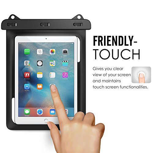 AICase Universal iPad Waterproof, Dry Bag Pouch for iPad Pro 10.5, New iPad 9.7 2017/2018, iPad Pro 9.7, iPad Air/Air 2, Tablets up to 11.5 Inch (Black) - Image 6