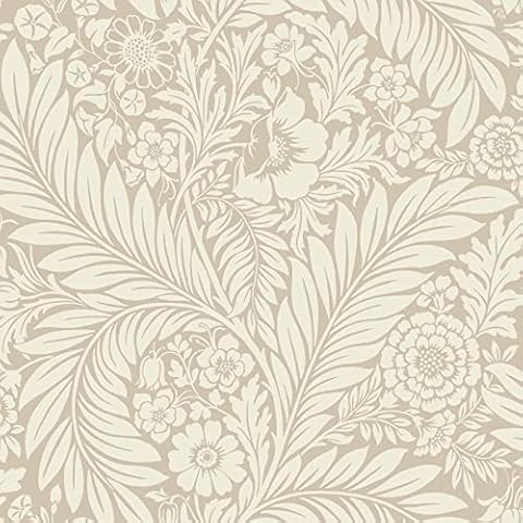 Belgravia Decor Florence Leaf Wallpaper Natural Cover