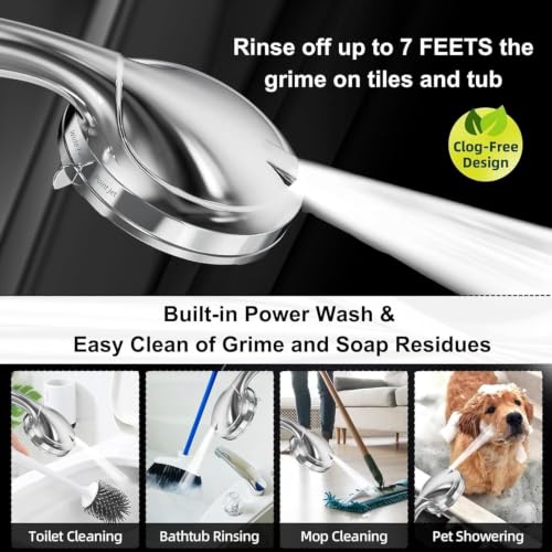 Image of BESAQUO 9 Settings High Pressure Handheld shower head with Power Wash