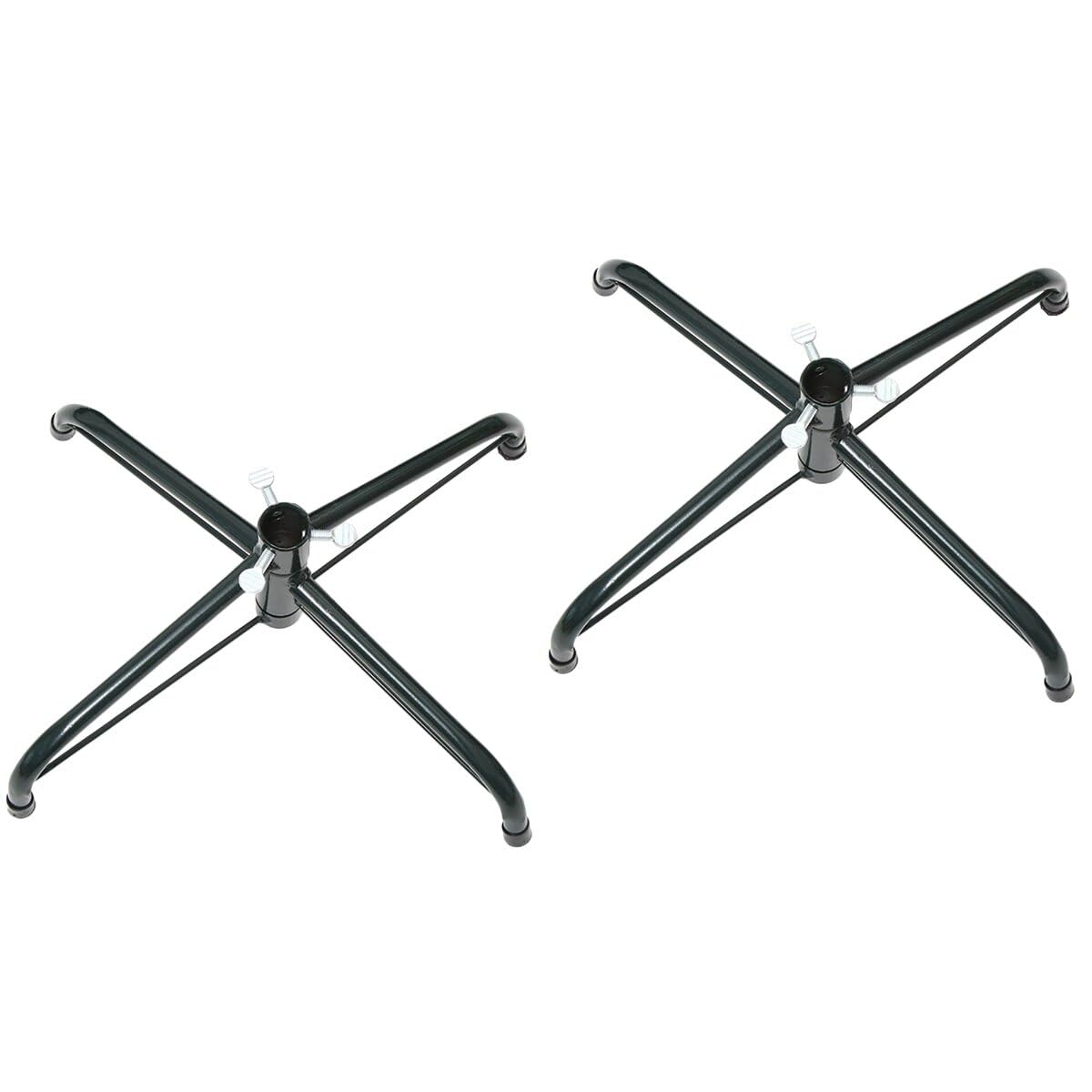 Angoily 2pcs Christmas Tree Base Christmas Tree Stand for Artificial Trees Cast Iron Christmas Tree Stand Christmas Tree Riser Decor Xmas Tree Stand Fold Box Rack Metal to Rotate