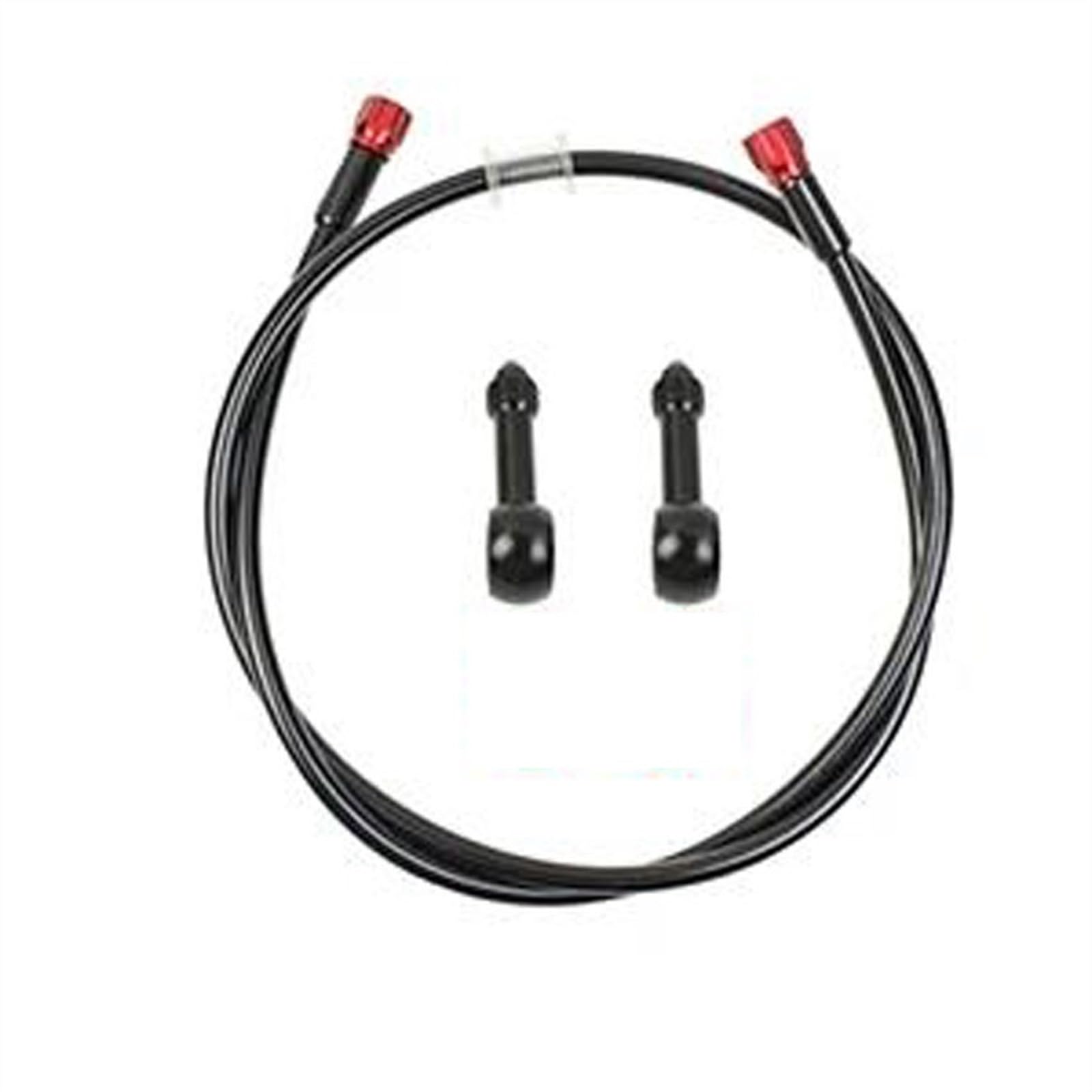 Flexible Frein hydraulique Conduite De Frein Universelle pour Moto 400 Mm - 2400 0°-0° Tuyau Tressé en Acier Tube Hydraulique M10(2000mm)