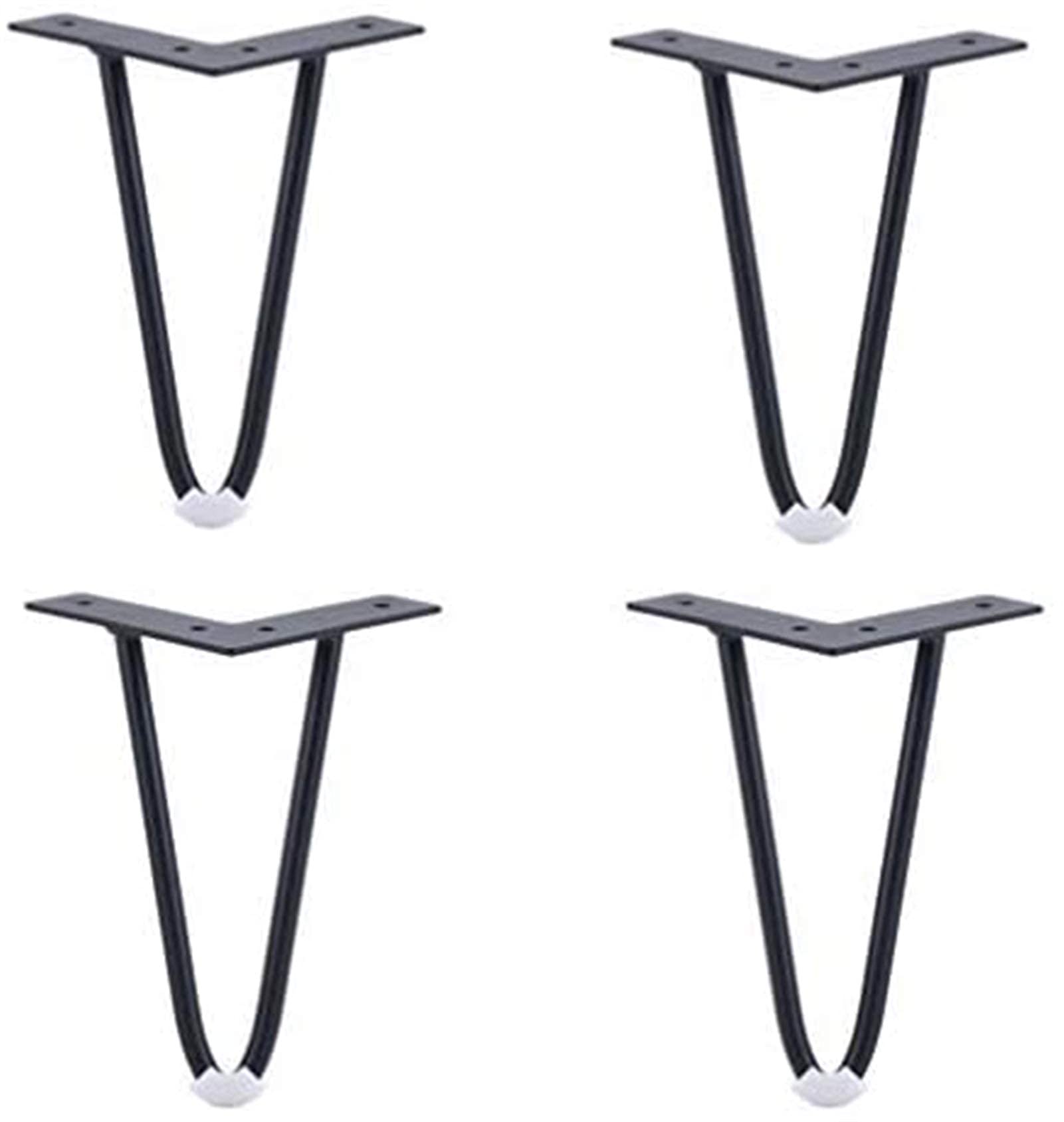 Set per 4 Gambe di Mobili in Ferro Nero Gambe da Tavolo, Stile Moderno, Gambe di Divano in Oro, Gambe di Ricambio per Divano,Armadio E Letto Comodino