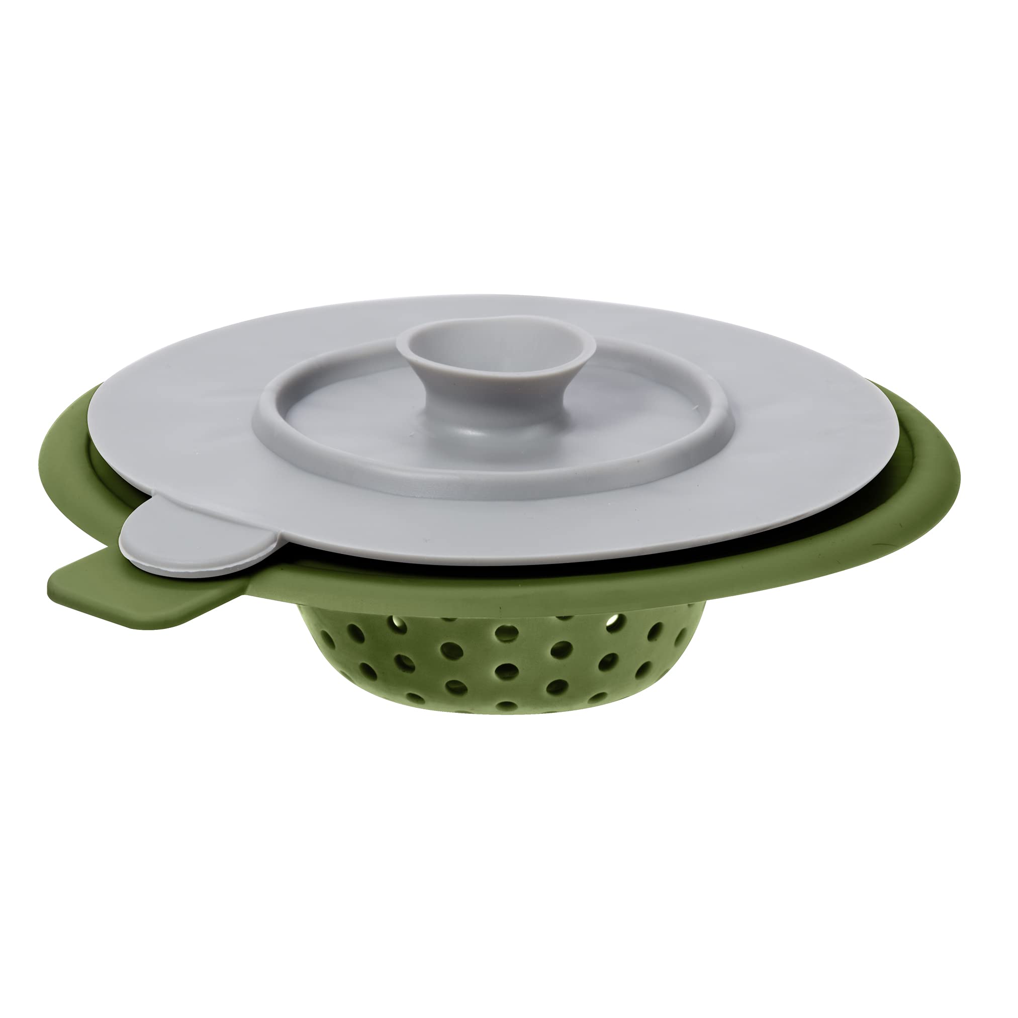 Filtre d'évier vert de 4,5" pour simplifier la vaisselle