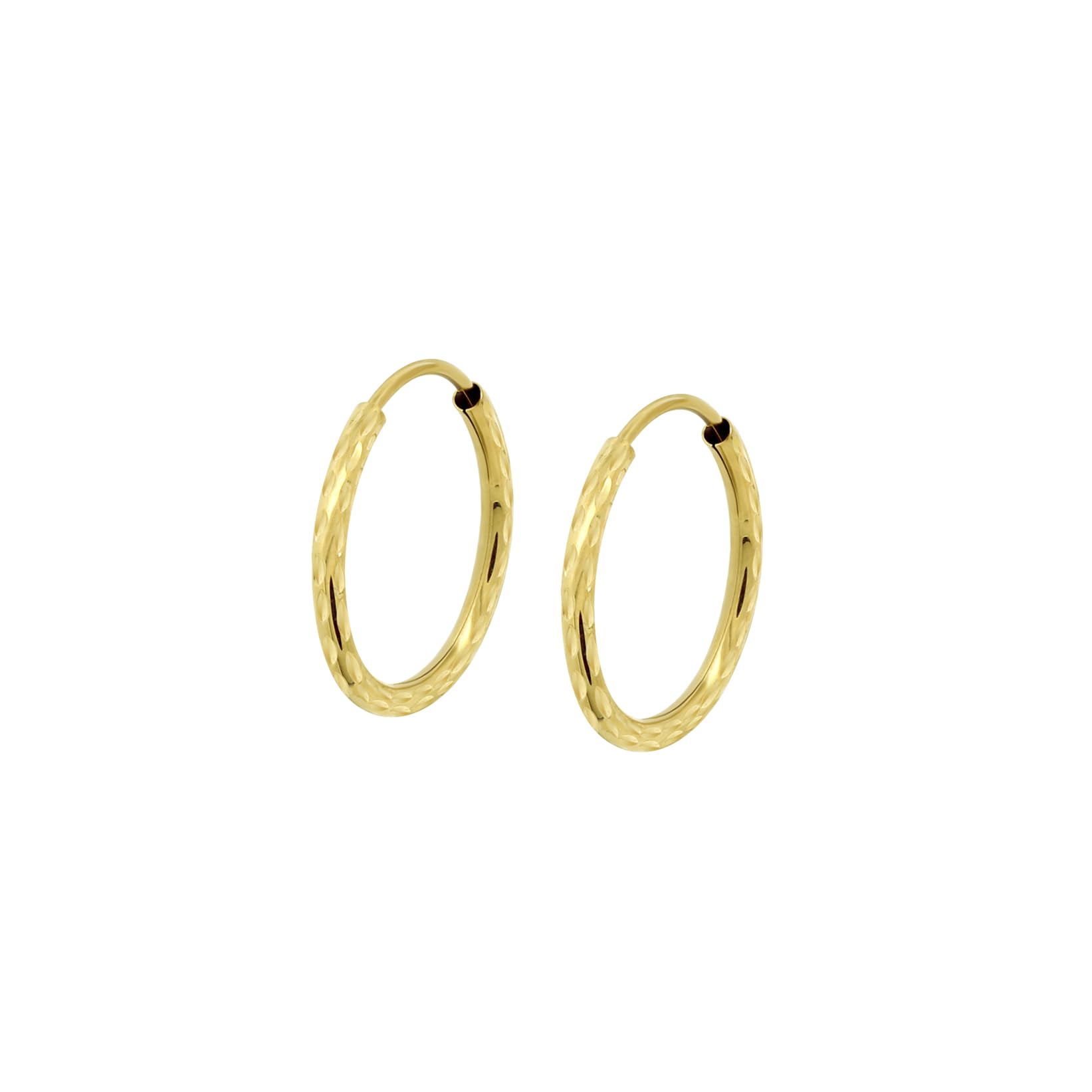 TIME ROAD Pendientes de Aro Mujer HIN00349/10 Oro 9k de 375 ml