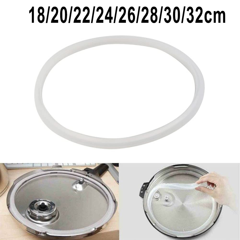 Clear Silicone Rubber Gasket Seal Ring For Home Pressure Cooker - 16-24cm Replacement