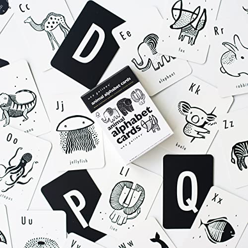 Educational Flashcards For Babies, Black And White Animal Alphabet Learning Cards, Double Sided, Ideal For Visual Stimulation, Cognitive Development In Babies And Toddlers #TOP4