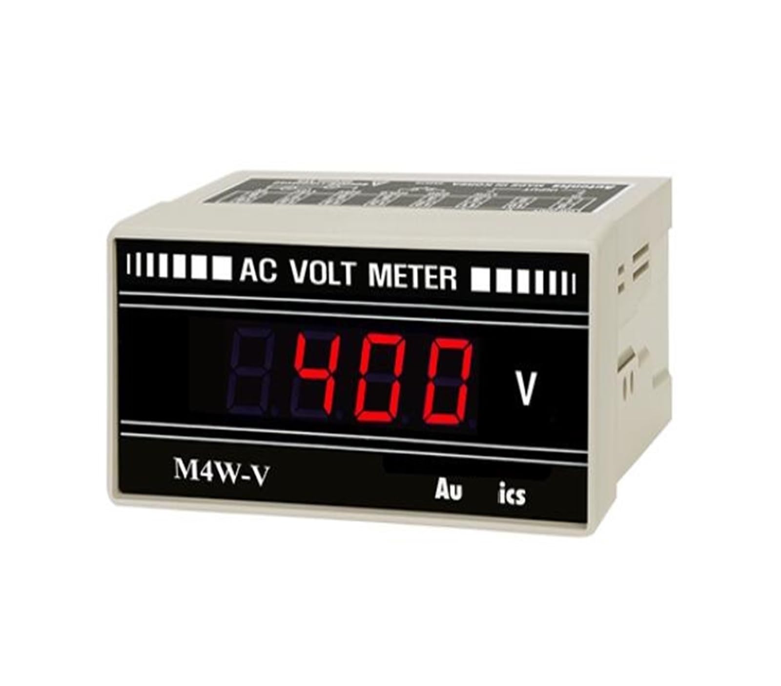 Digital Counter M4W-AV-6 Meter, AC Volts, LED, W96xH48mm, 3 1/2-Digit, 400 Volts Full Scale, 110 & 220 VAC Electrical Timers