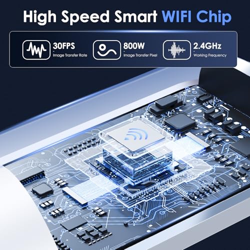 Xylla Ohrenschmalz Entferner Otoskop 1920P HD-Ear Wax Removal IP67 Wasserdicht WIFI Otoskop 360°Weitwinkel ohrreiniger mit 6 LEDs Tragbares Vergnügen der Ohrreinigungr (weiße)