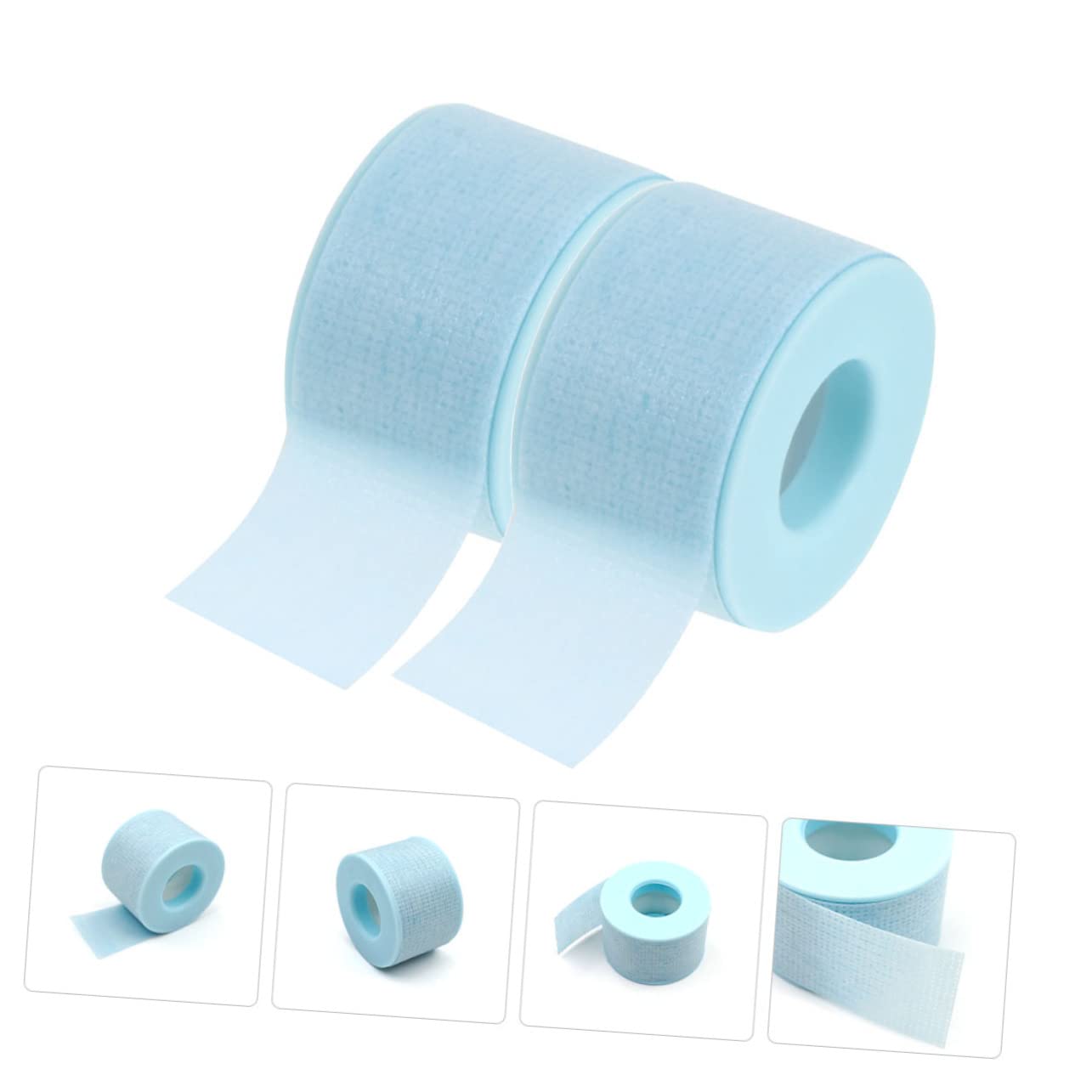 FOMIYES Eyelash Extensions Tape 2 Rolls Fabric Lash Tapes Cuttable Non-Irritant for Lower Lashes Eyelid Taping