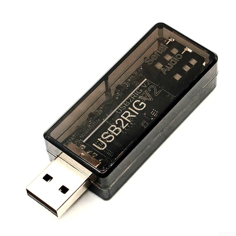 Carte son externe pour radio Ham USB2RIG V2 avec interface ttl 232 CIV pour connexion émetteur-récepteur adaptateur de casque de jeu