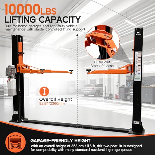 Albott 10000 lb 4HP 2 Post Lift