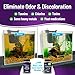 Premium Activated Carbon, Aquarium Carbon for Fish Tank Filter, Aquarium Filter Media, Granulated Charcoal for Fish Tanks, Activated Charcoal Bulk (3 lbs with Fine Mesh Bag)