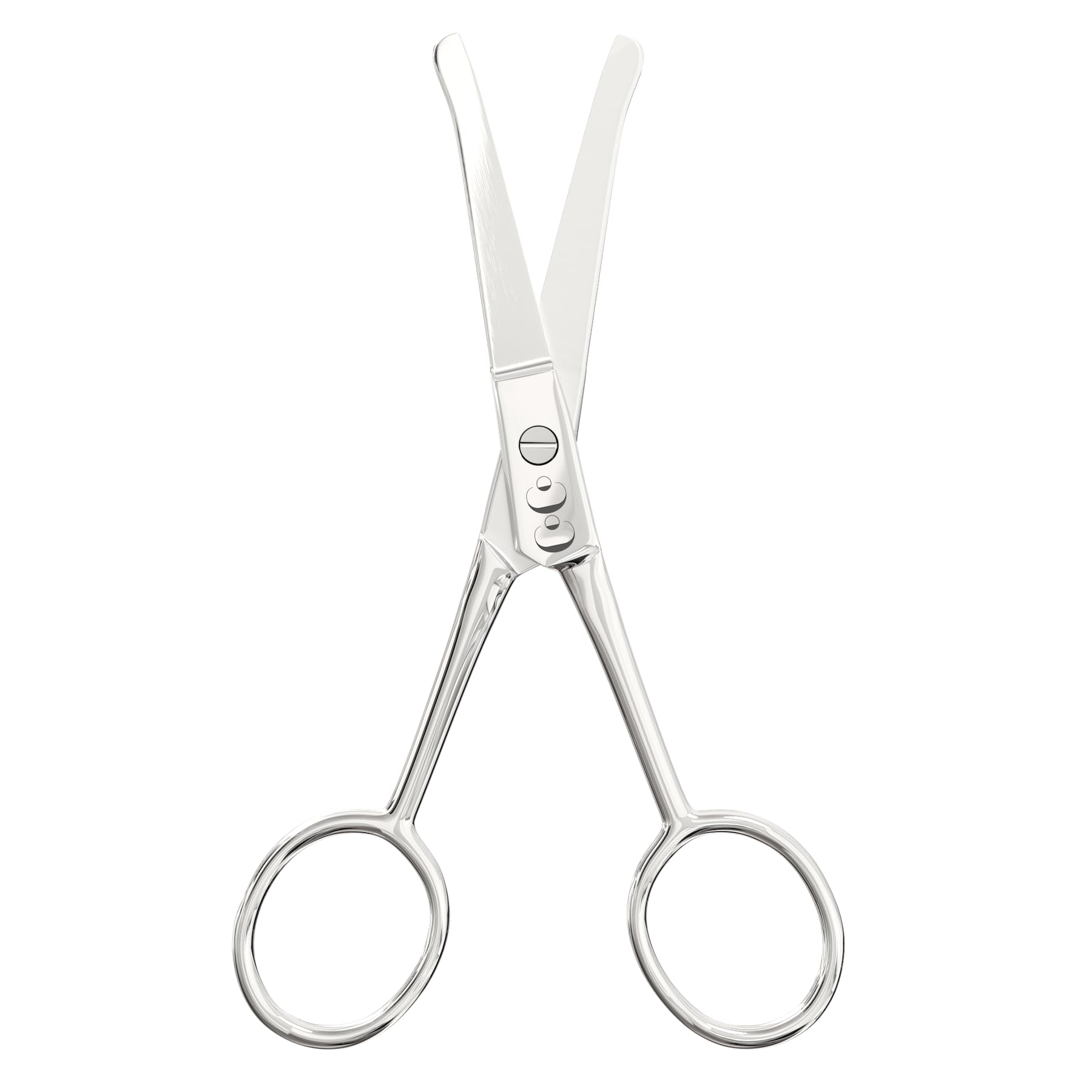 Coco's Rounded Safety Nose & Ear Hair Scissors – Precision Stainless Steel Grooming Tool for Men & Women, Eyebrow & Facial Hair Trimming, Mustache, Beard, Baby Nail & Pet Care