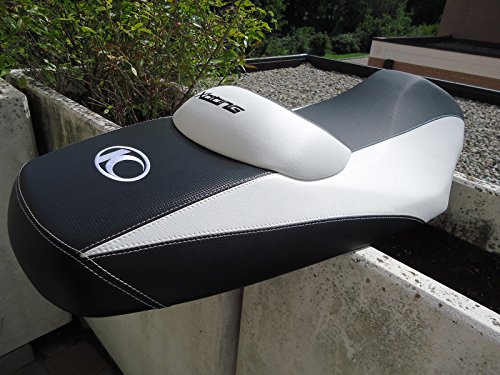 labelbike - White Tuning Seat Cover Kit for Motorcycle KYMCO 300R XCITING 300 R
