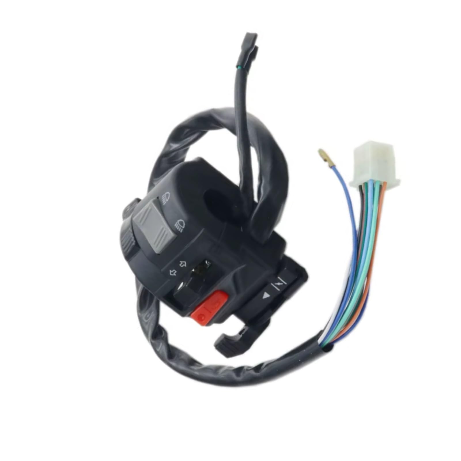 Interruptor señal moto Interruptor De Motocicleta De 22mm, Control De Manillar Para Botón De Bocina Universal, Señal De Giro, Luz Antiniebla Eléctrica, Faro De Arranque