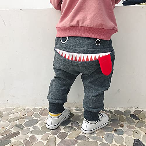 Baby Cartoon Pants Boys Tongue Print Trousers Kids Boys Chic Designed Chunky Cool Spring Fashion4