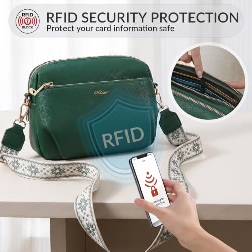 Image of Crossbody Bag for Women Vegan Leather Handbag Purse Anti Theft RFID