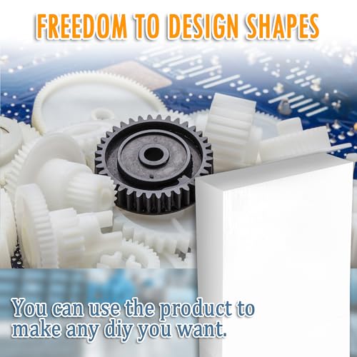 Image of 4Pcs HDPE Blocks White 3 /4'' Thick, Size 3''x 3-1 /2'' Solid Plastic Sheet High Density Polyethylene Sheet Board Rectangular Tapping Block for DIY Projects and Home Floor Improvement