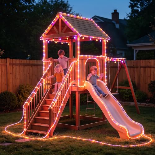 Slyuexu Solar Rope Lights, 100LED 39FT String Lights Outdoor Waterproof - image 8