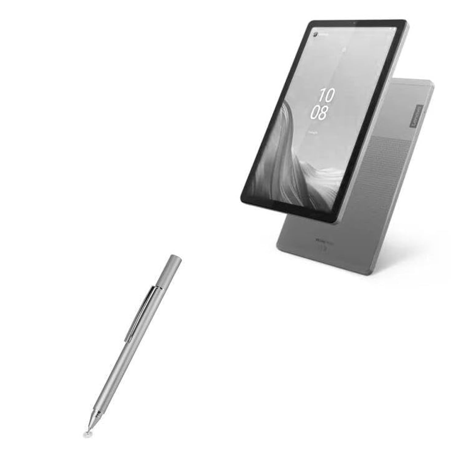 BoxWave FineTouch Capacitive Stylus next to a Lenovo Tab M9 tablet