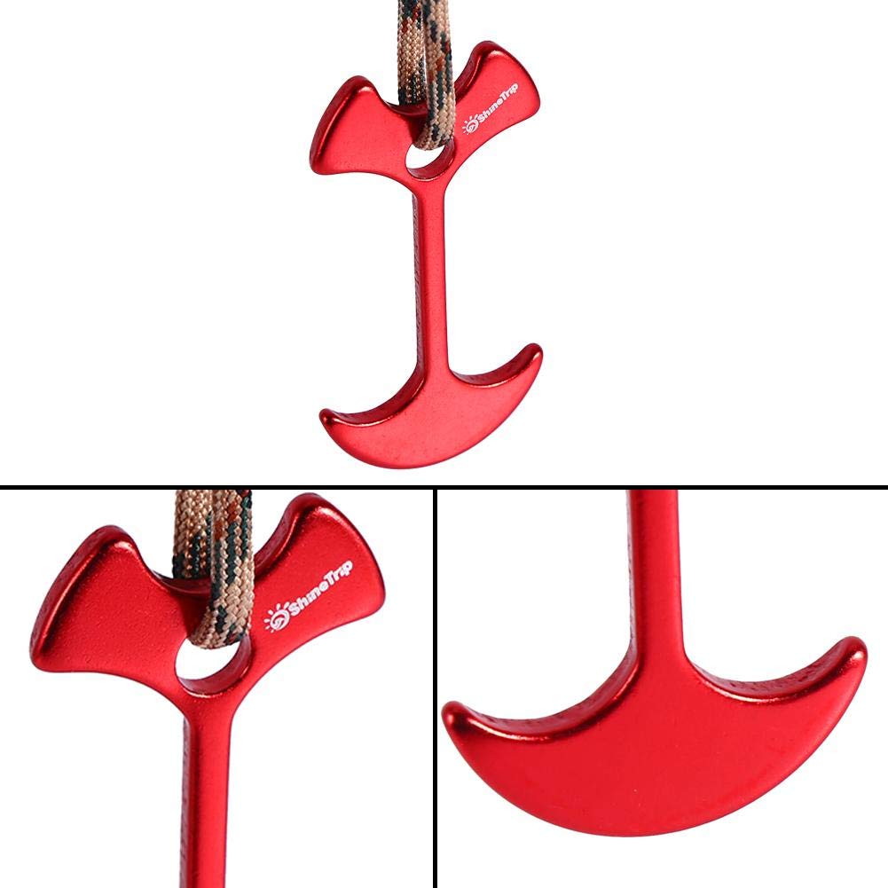 HINGTAI Deckanker Set - 2x Fischgrätenanker Mit Karabinern Für Terrasse & Garten