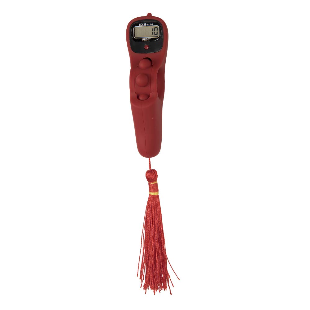 WANGQI Compteur de doigt électronique numérique à LED - Chapelet - Perles - Chant bouddhiste électronique du grain du bois - Compteur de prière musulman.