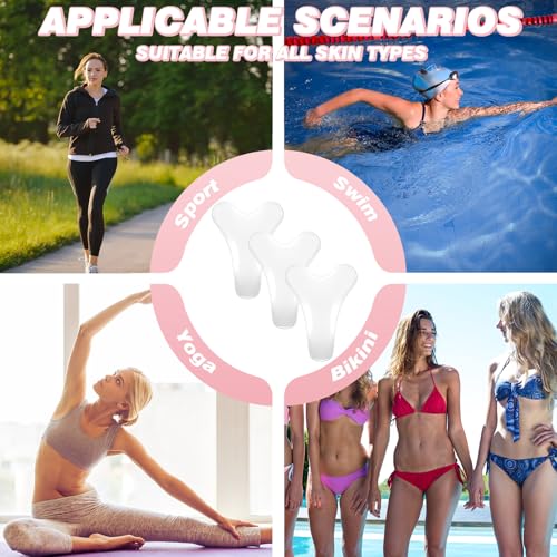 Pacote com 4 corretivos de dedo de camelo para mulheres, ocultador de dedo de camelo sem costura, in
