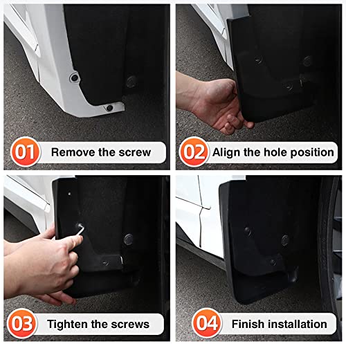 Image of Autorder Mud Flpas Splash Guards for 2023-2025 2026 Honda Civic Accessories Mudflap Fender Flares Front and Rear Mud Guard Set 4PCS (Not Fit for Hatchback)