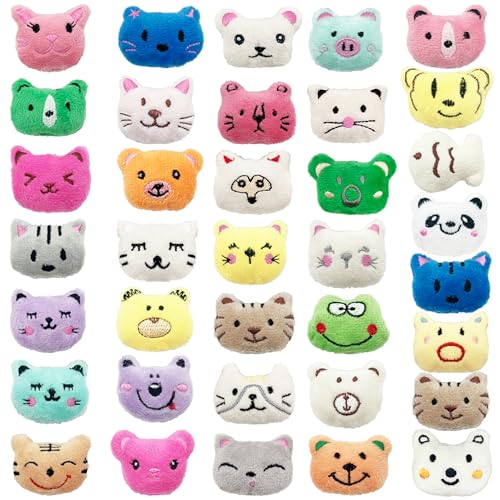 PPXMEEUDC 36PCS Mini Stuffed Animal Plush Toys 36 Styles Cute Small Stuffed Animals for Party Favors Treasure Box Prizes Claw Machine Carnival Goodie Bags