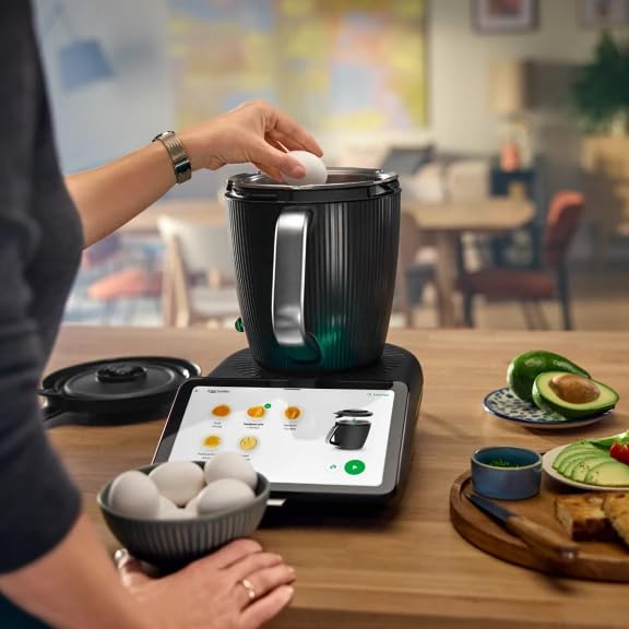 NUOVO Bimby TM7 Robot da Cucina Multifunzione - BIMBY ORIGINALE - Design Elegante, Schermo Touch 10", 10.000+ Ricette Italiane Cookidoo, Cottura a Vapore Varoma