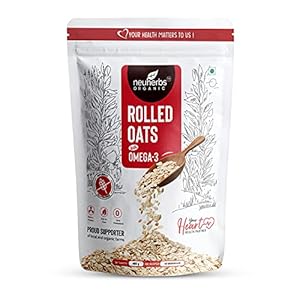 Neuherbs Omega Rolled Oats 400g – Protein Oats | Cereal for Breakfast | Diet Food for Weight Loss| Healthy Cereal For…