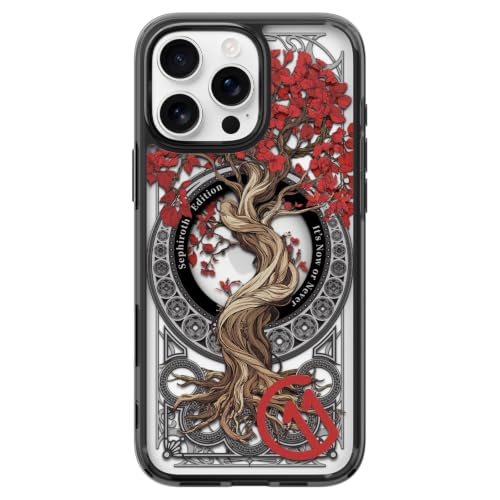 Spigen Ultra Hybrid T MagFit Case for iPhone 16 Pro Max [c11 Series Sephiroth edition] [Camera Control Button Covered] [MagSafe Compatible] [3D Spatial Effect with Hexa-Layer Print] - Sephiroth