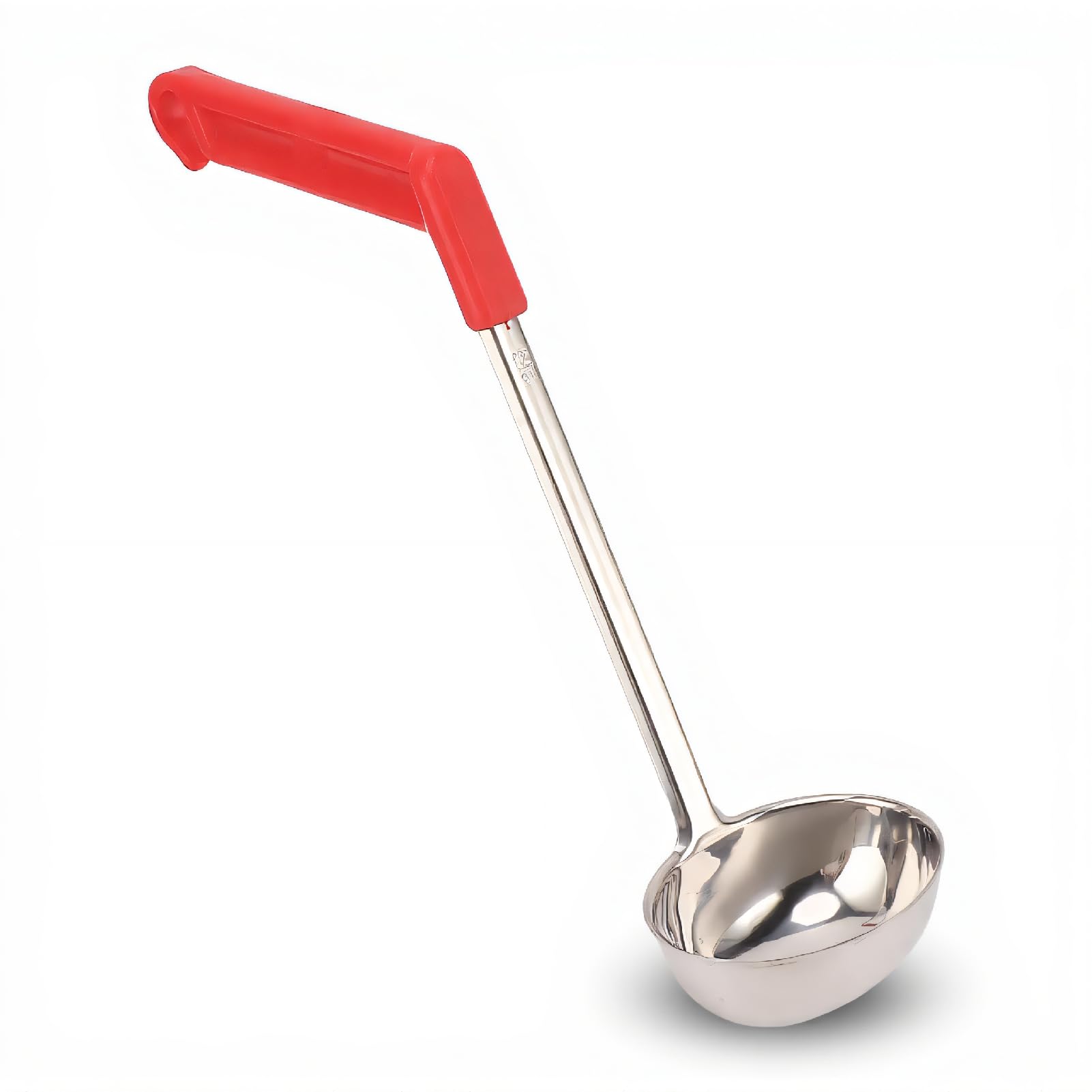 Cuillère à soupe anti-brûlure avec manche incurvé ergonomique pour cuisine