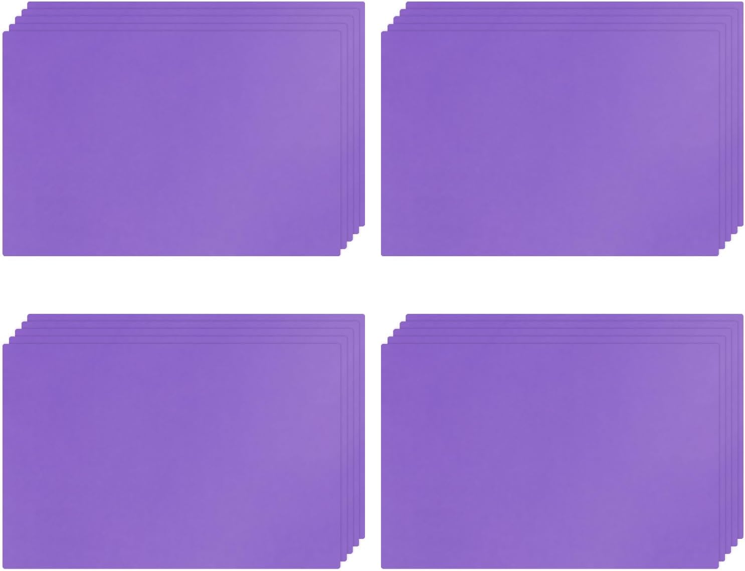 MECCANIXITY 20 Pcs Dry Erase Magnetic Labels Colorful Strips 4.7" x 3.1" Writable Purple Name Tags Sticker for Craft Whiteboard Fridge Locker Home Office Classroom